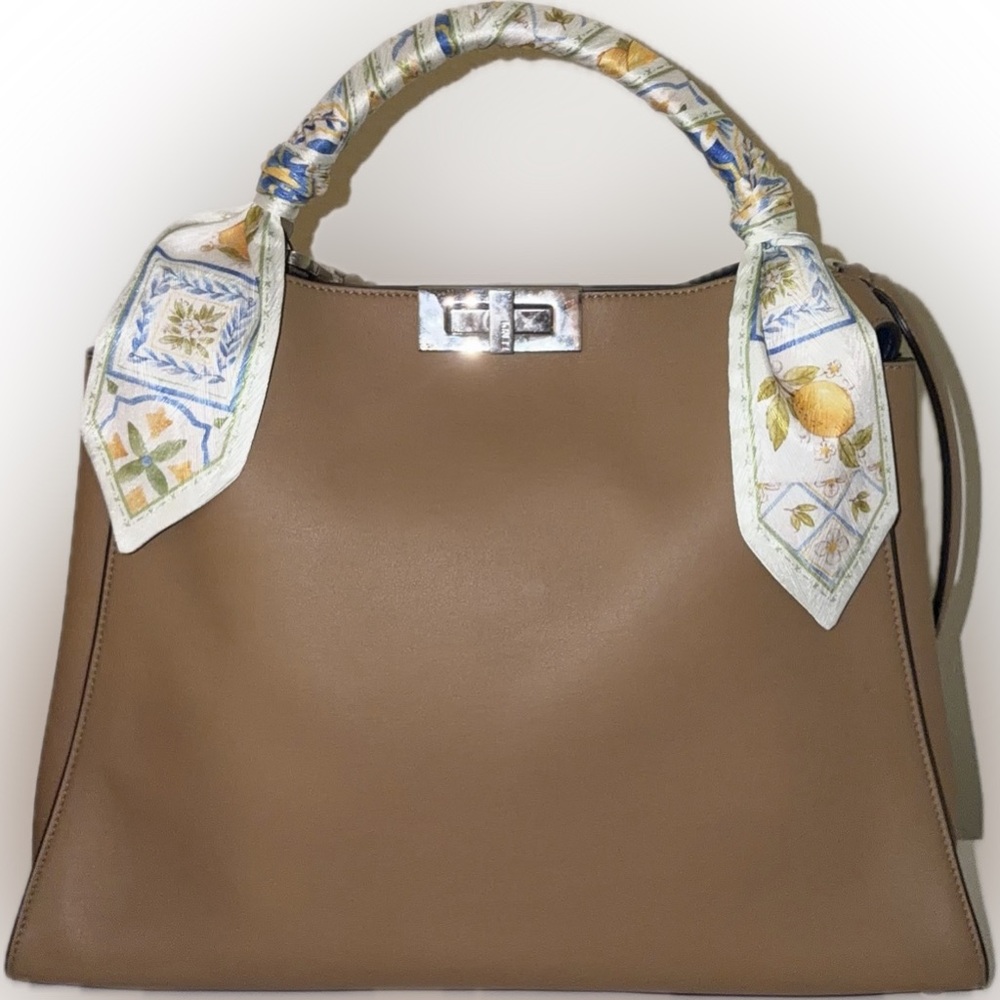 Fendi Leather Peekaboo Large Satchel